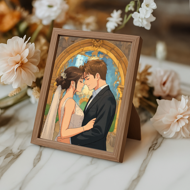 Wedding Castle -Add-Loved-one to photo, Customize LED Illuminated Paintings Light